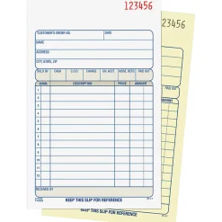 Adams® Carbonless 2-Part Sales Book, 4 3/16" x 7 3/16", Pack Of 50 Sets