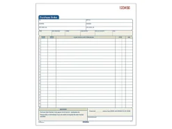 Adams® Carbonless Purchase Order Book, 8 3/8" x 10 11/16", 2-Part, 50 Set Pad