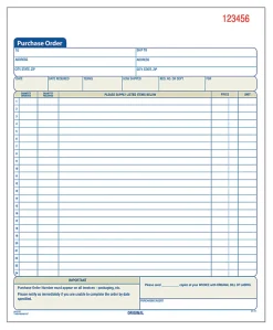 Adams® Carbonless Purchase Order Book, 8 3/8