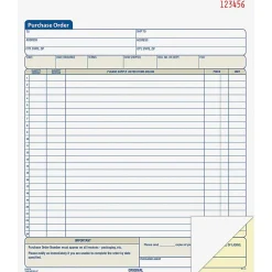 Adams® Carbonless Purchase Order Book, 8 3/8