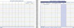 AdamsĀ® Check Payment And Deposit Register, 8 1/2" x 11", Blue