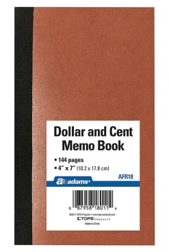 Adams Dollar And Cent Memo Book