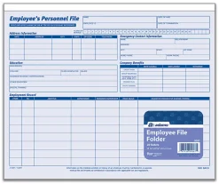 Adams® Employee Record Folders, 9 1/2