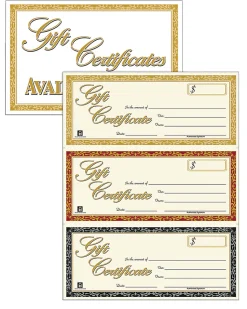 AdamsĀ® Gift Certificates Kit, Pack Of 30 Certificates
