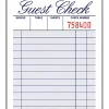Adams® Guest Check Books, 1-Part, 3 3/8" x 5", 12 Pads Of 100 Sheets Each (1,200 Guest Checks Total)