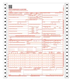 Adams® Health Insurance Claim Form, 2-Part, 8 1/2" x 11", 100 Sets