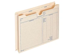 AdamsĀ® Job Folders, 2" Expansion, 11 3/4" x 9 1/2", Manila, Pack Of 15 Folders
