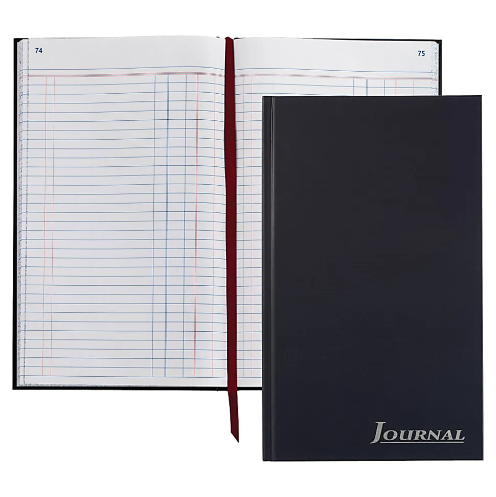 Adams® Journal, 7 1/2" x 12 1/4", 150 Pages (75 Sheets), Navy