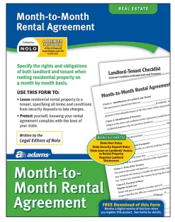 Adams® Month-to-Month Rental Agreement