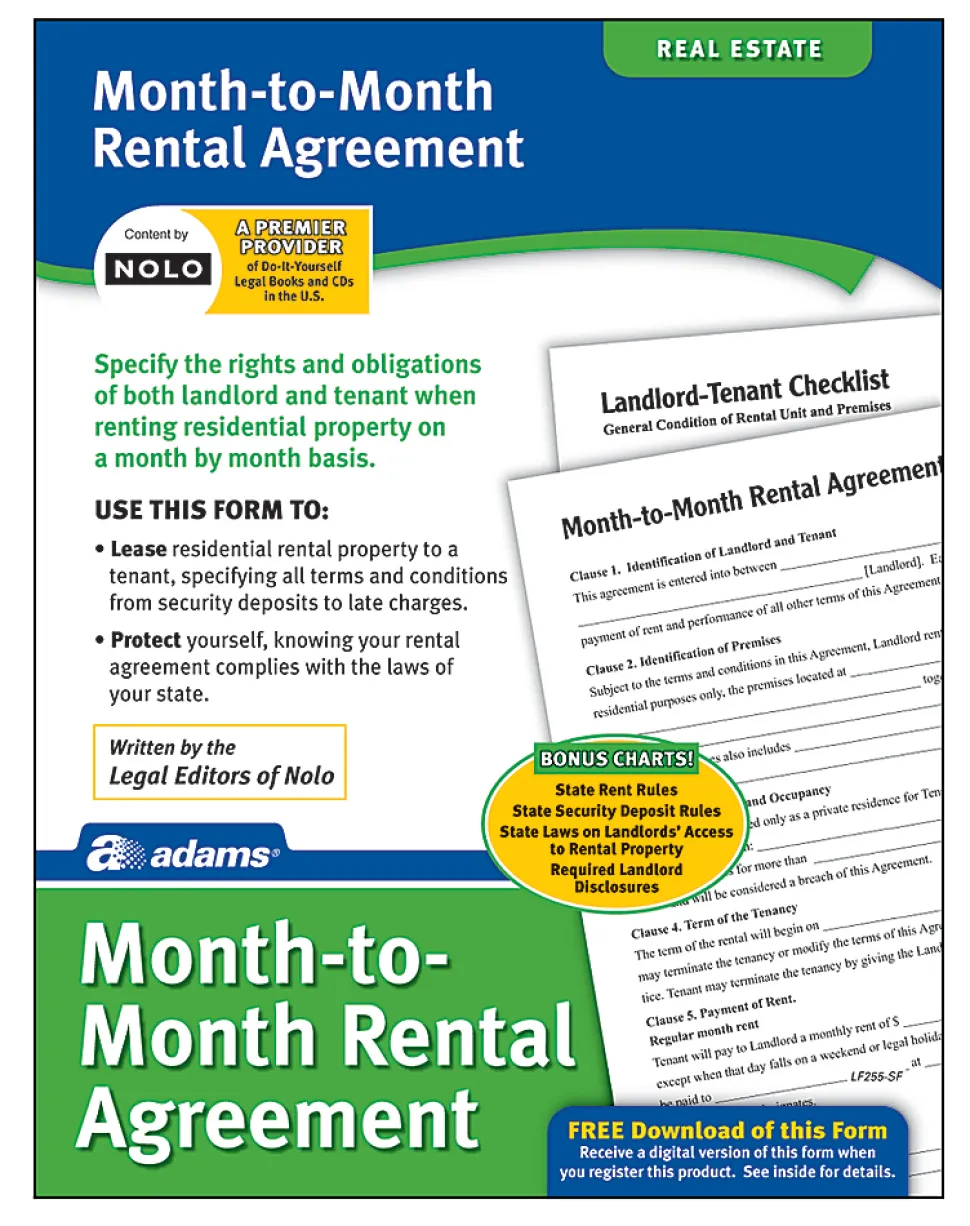 Adams® Month-to-Month Rental Agreement