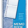 Adams® 2-Part Spiral Memo Book, 5 1/4" x 11", Book Of 100 Sets