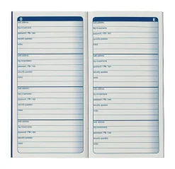Adams® Password Journal, 6 1/4" x 3 1/4", 24 Sheets