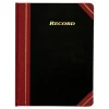 Adams® Record Ledger, 10 3/4" x 8 1/4", Black/Maroon
