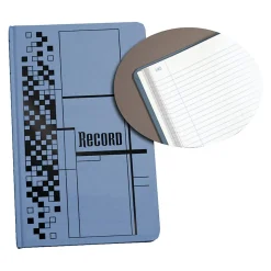 Adams® Record Ledger, 7 5/8" x 12 1/8", 300 Pages, Blue