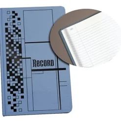 Adams® Record Ledger, 7 5/8" x 12 1/8", 300 Pages, Blue