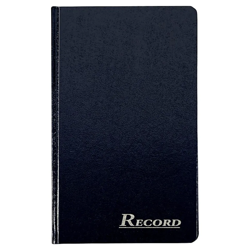 Adams® Record Ledger, 12 1/4" x 7 1/2", 150 Pages, Navy