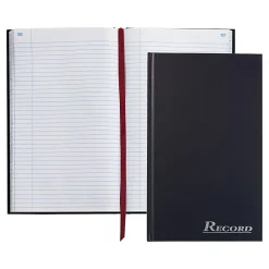 Adams® Record Ledger, 12 1/4" x 7 1/2", 300 Pages, Navy