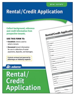 Adams® Rental/Credit Application
