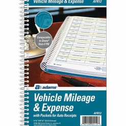 Adams® Vehicle Mileage And Expense Book, 5 1/4" x 8 1/2"