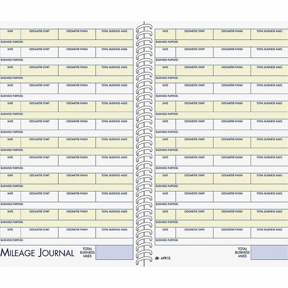 Adams® Vehicle Mileage And Expense Book, 5 1/4" x 8 1/2"