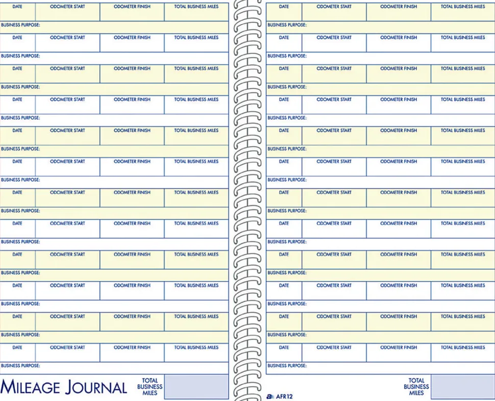 Adams® Vehicle Mileage And Expense Book, 5 1/4" x 8 1/2"
