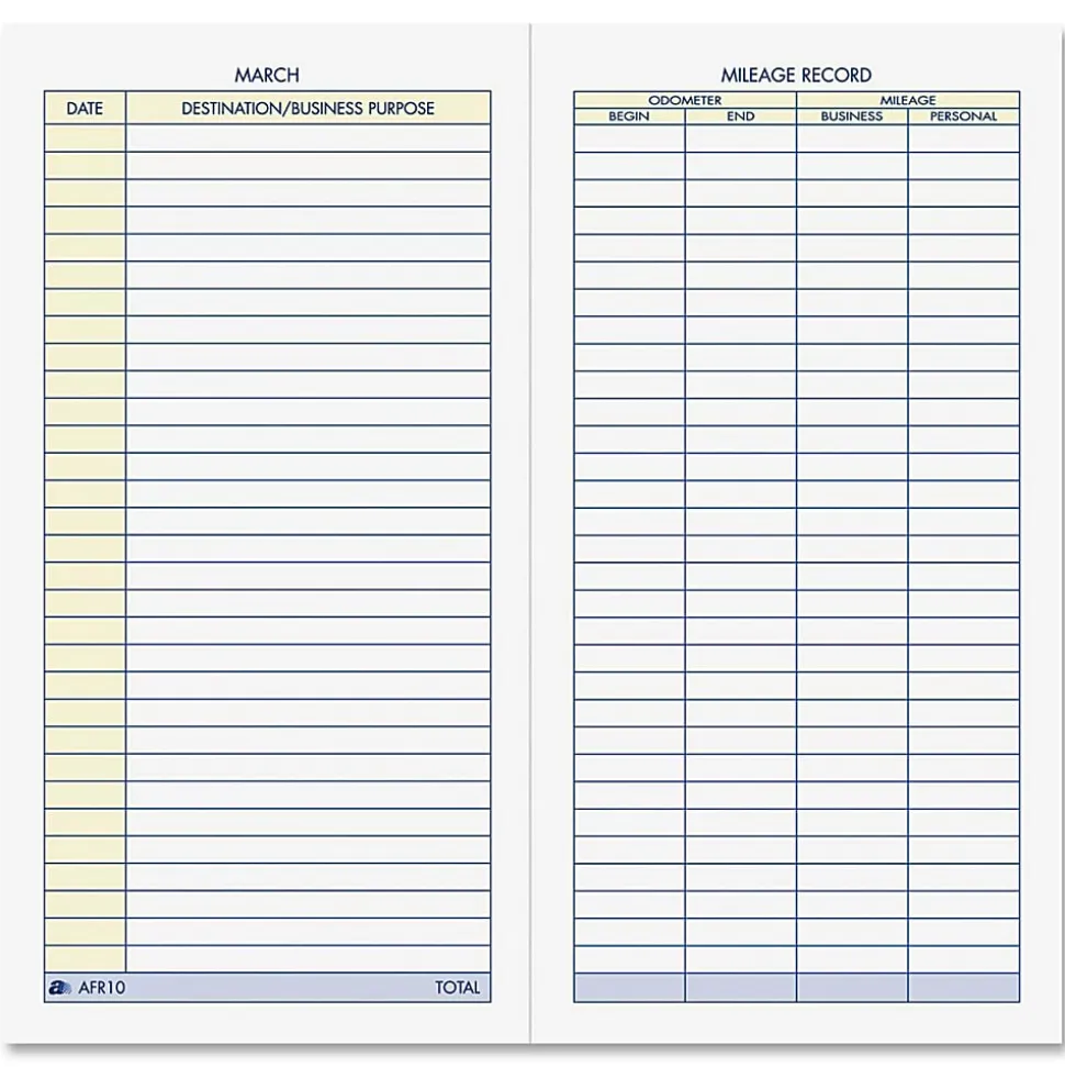 Adams® Vehicle Mileage Book, 3 1/4" x 6 1/4"