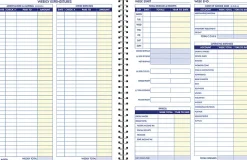 Adams® Weekly Bookkeeping Book, 8 1/2" x 11", Blue