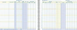 AdamsĀ® Weekly Payroll Book, 8 1/2" x 11", Blue