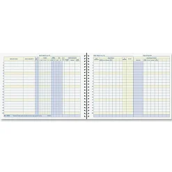 Adams® Weekly Payroll Book, 8 1/2" x 11", Blue