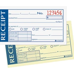 Adams® Write N' Stick Receipt Book, 2 3/4