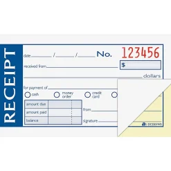 Adams® Write N' Stick Receipt Book, 2 3/4