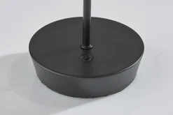 Adesso ADS360 Ako LED Cordless Table Lamp, Black with Clear Acrylic White Shade