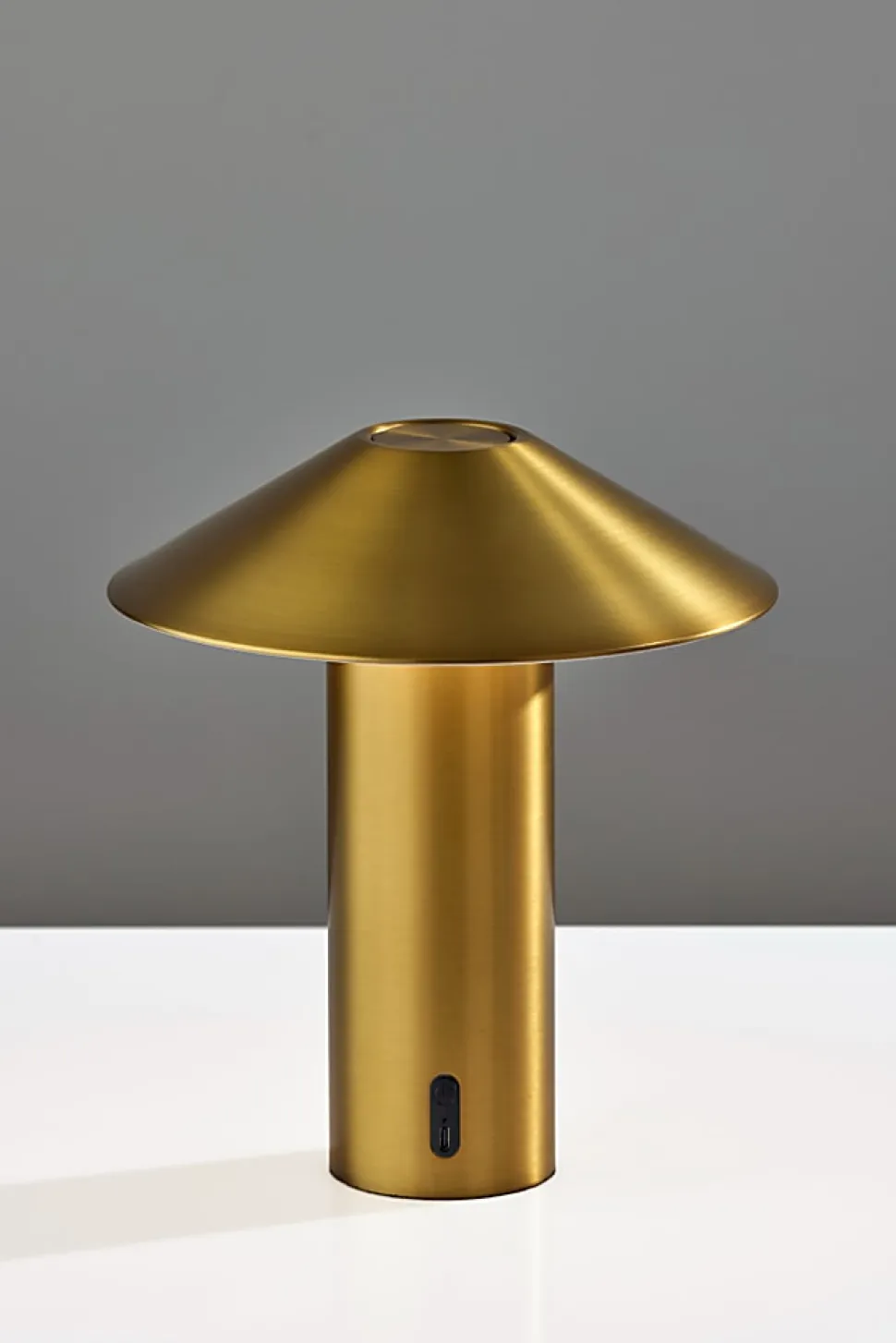 Adesso ADS360 Pina LED Cordless Table Lamp, Antique Brass