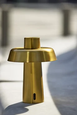 Adesso ADS360 Pirlo LED Cordless Table Lamp, Antique Brass