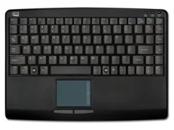 Adesso® AKB-410UB SlimTouch USB Mini Keyboard With Built-In Touchpad, Black