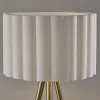 Adesso Caldwell 61"H Floor Lamp, Beige/Antique Brass
