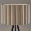 Adesso Caldwell 61"H Floor Lamp, Beige/Black