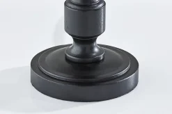 Adesso Claret Table Lamp, Black with Off-White Fabric Shade