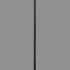Adesso Claret Torchiere, Black with White Alabaster Shade