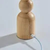 Adesso Connie LED Cordless Table Lamp, Natural with Antique Brass Shade