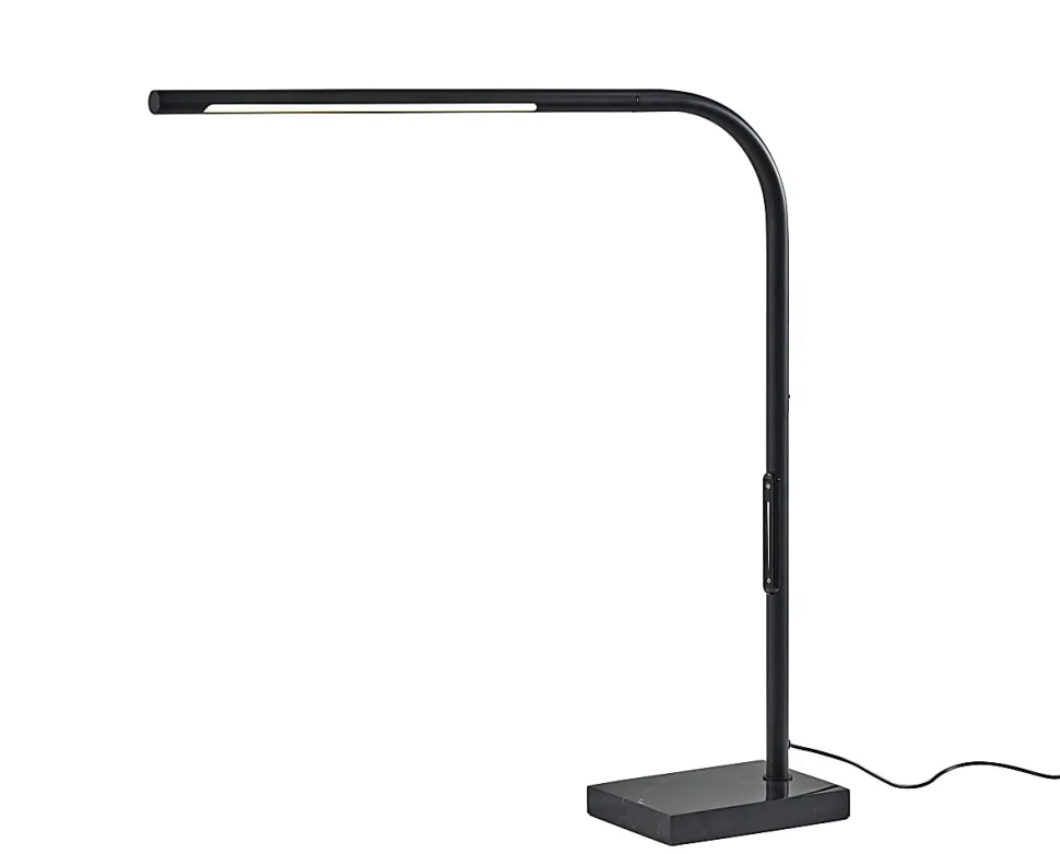 Adesso Cullen LED Desk Lamp With Smart Switch, 24”H, Black
