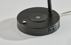 Adesso Dax LED Wireless Charging Desk Lamp, Black
