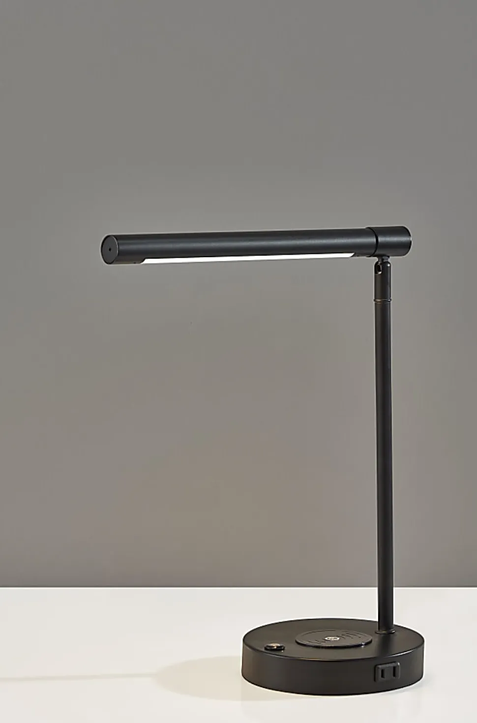 Adesso Dax LED Wireless Charging Desk Lamp, Black