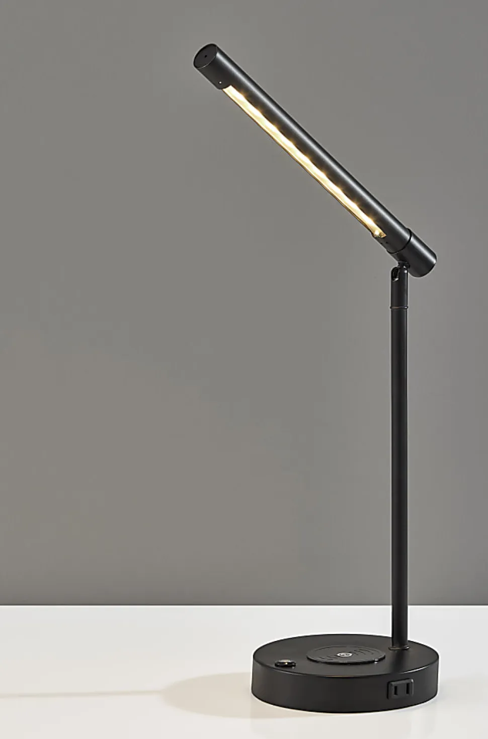 Adesso Dax LED Wireless Charging Desk Lamp, Black