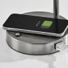 Adesso Dax LED Wireless Charging Desk Lamp, Brushed Steel