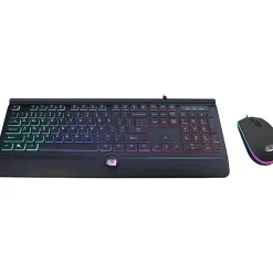 Adesso EasyTouch 137CB Illuminated Gaming Keyboard & Mouse Combo - USB Cable - 104 Key - English (US) - AKB137CB