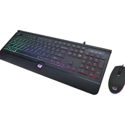 Adesso EasyTouch 137CB Illuminated Gaming Keyboard & Mouse Combo - USB Cable - 104 Key - English (US) - AKB137CB