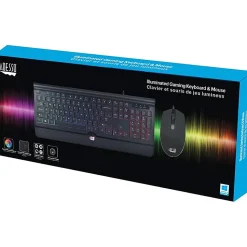 Adesso EasyTouch 137CB Illuminated Gaming Keyboard & Mouse Combo - USB Cable - 104 Key - English (US) - AKB137CB