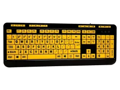 Adesso EasyTouch 132 Florescent Yellow Multimedia Desktop Keyboard