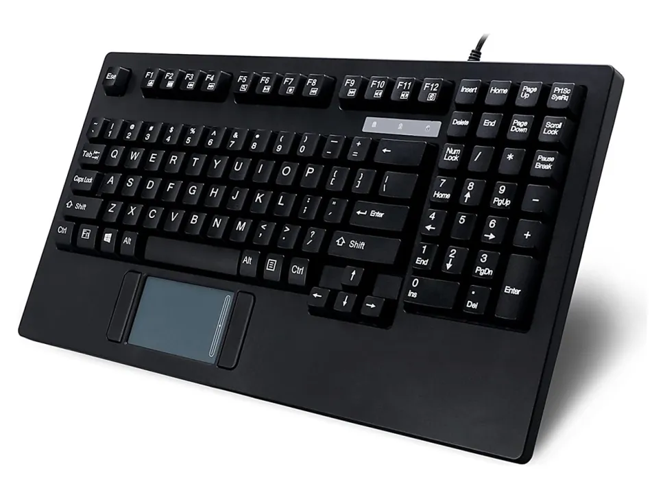 Adesso EasyTouch 425 Rackmount Touchpad Keyboard, Black